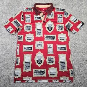 Sunday Crew Polo Shirt Mens Medium Short Sleeve UPF 50+